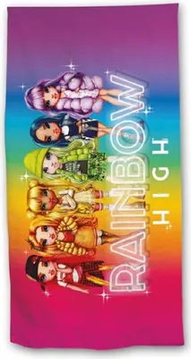 Produktbild von Rainbow High Strandtuch – 70x140 cm, 100% Polyester für den perfekten Strandtag
