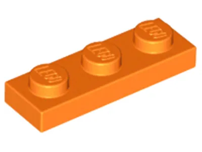 Produktbild von Lego® 1x3 Platte 3623 - 10 Stück Orange