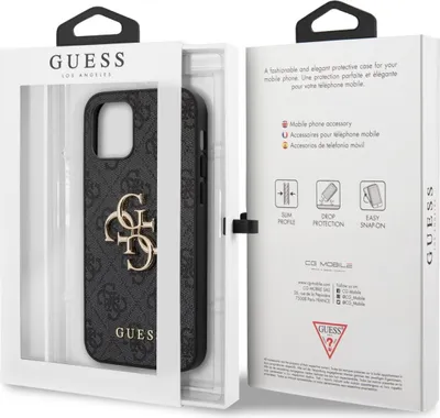 Zdjęcie produktu dla Etui Guess 4G Big Metal Logo Na Iphone 12 Pro Max - Szare