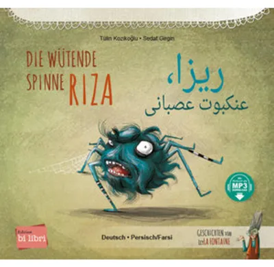 Produktbild von Die wütende Spinne Riza (Deutsch-Persisch/Farsi)
