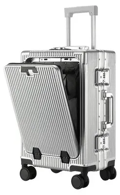 Produktbild von Rollgepäck, große Kapazität, Spinner-Räder, 26 Zoll-b, silber