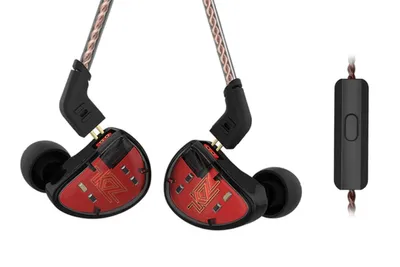 Imagen del producto de Auriculares KZ AS10 con micrófono (rojos/s)