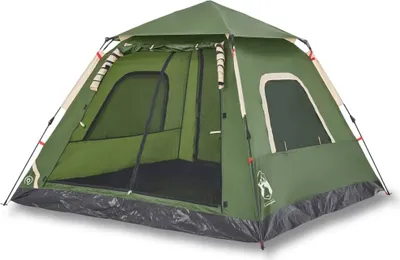 Image de Tente de camping à dôme 5 personnes vert libération rapide