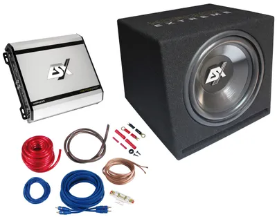 Zdjęcie produktu dla ESX HXP2, Subwoofer aktywny, 350 W, 700 W, 4 Ω, 141 dB, Polipropylen