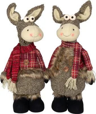 Produktbild von Esel 50cm stehend, Pärchen, 2er Set Dekofigur Weihnachten