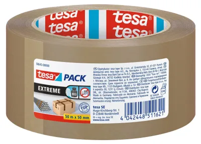 Imagen del producto de tesa tesapack, 50 metros x 50 mm, color marrón intenso, modelo 58645