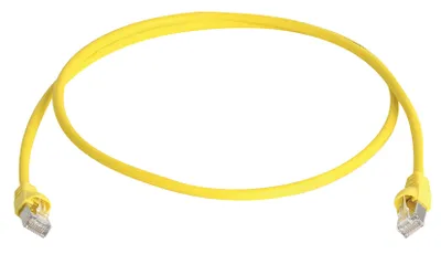 Produktbild von TELEGÄRTNER Patchkabel S/FTP, Cat.6A, LSOH, gelb, 1 m