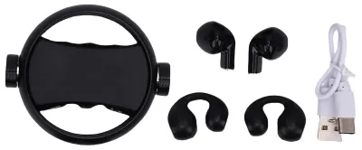 Zdjęcie produktu dla Słuchawki 2-w-1, bezprzewodowe, Bluetooth 5.3, redukcja szumów, IPX5, wodoodporne, HiFi, 140 godzin odtwarzania, słuchawki douszne z klipsami, idealne do pracy i ćwiczeń