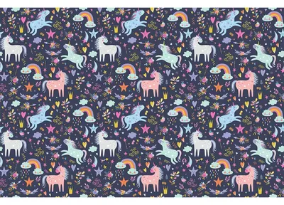 Produktbild von Kindermöbelaufkleber – Einhornwelt – 60 x 90 cm