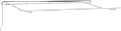 Image de vidaXL Cadre de store blanc 4 x 2 m métal