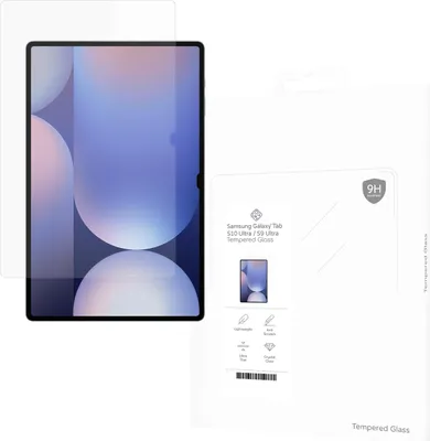 Produktbild von Schutzfolie Samsung Galaxy Tab S10 Ultra, Galaxy Tab S11 Ultra, Galaxy Tab S9 Ultra - Panzerglas - Cazy - Transparant