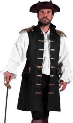 Produktbild von Piratenweste mit Epauletten für Herren Größe: XXL
