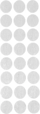Obrázek produktu pro Plstěné podlahové kluzáky bílé samolepicí kulaté a hranaté (kulaté Ø 28 mm)