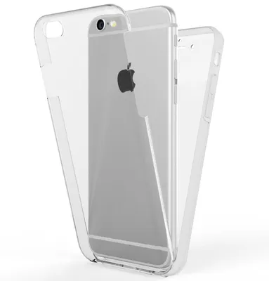Zdjęcie produktu dla Etui na telefon NALIA 360 stopni do Apple iPhone 6 6S, Full Cover Silicone Bumper Case Transparent