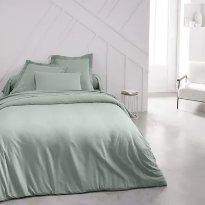 Produktbild von Bettbezug, 240 x 260 cm, 2 Personen, 100% Baumwolle Uni, Celadon
