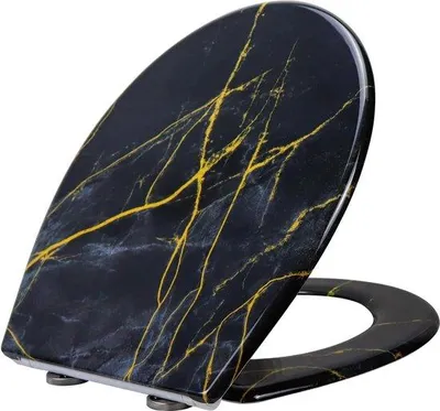 Obrázok produktu pre Veko na toaletu s mechanizmom rýchleho zatvárania pre jednoduché čistenie, Duroplast