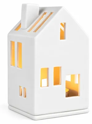 Zdjęcie produktu dla Räder Mini Latarnia Życia Dom Porcelanowy Świecznik Tealight 6x6x11cm