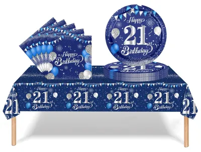 Geburtstagsgeschirr-Set (21.) – 1 Teil, 16 cm