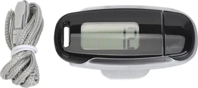 Produktbild von Schrittzähler großer LCD -Bildschirm USB wiederaufladbare genaue tragbare leichte Schrittzähler mit Lanyard für Frauen Männer Kinder schwarz