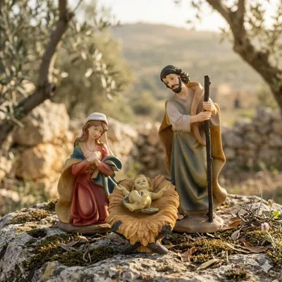 Produktbild von Große Krippenfiguren Heilige Familie 4-tlg., ca. 30 cm, K 187-01