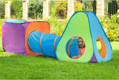 Productafbeelding van Kindertent met tunnel, 3-in-1, Baby Mix