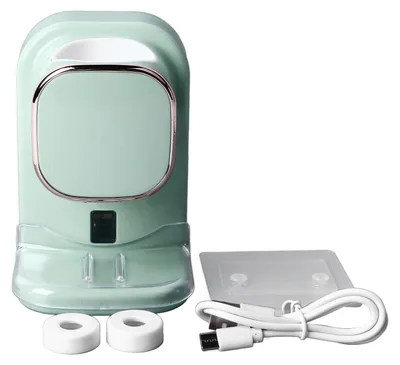 Produktbild von Automatischer Zahnpastaspender, Wandmontage, USB-betrieben, einfach zu installieren, elektrischer Squeezer für Kinder, Familienbadezimmer, Grün