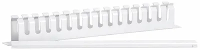 Image de barrette passe-câbles 19 pouces avec cache - 1 UH blanc