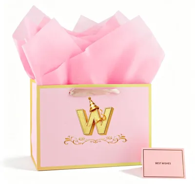 Productafbeelding van Geschenktassen Rosa Goud met Handvatten en Accessoires