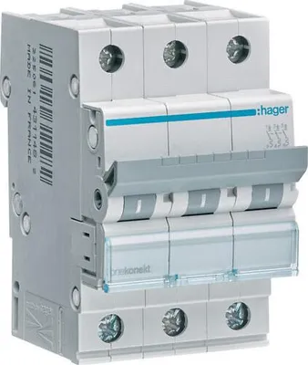 Produktbild von Leistungsschalter Hager 3P 10A C 6KA