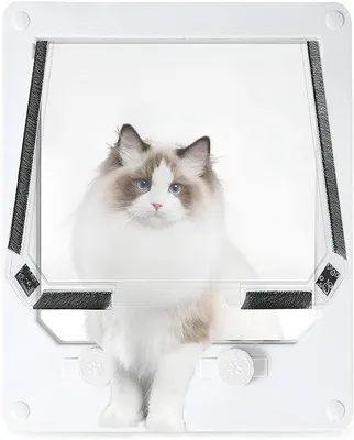 Produktbild von Famanu Katzenklappe - Vielfältig einstellbar - Größe L - Weiß