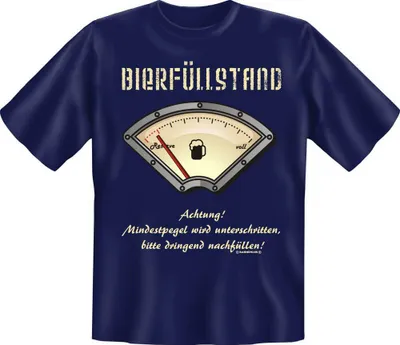 Produktbild von Bierfüllstand - Tankuhr - Textilien - T-Shirt