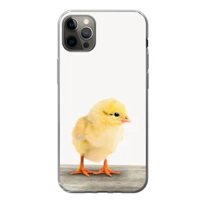 Produktbild von MuchoWow® Handyhülle Schutzhülle Hülle für iPhone 12 Pro Max Küken - Tiere - Jungen - Mädchen - Kinder Silikon Softcase Handy Hülle - Hartschale