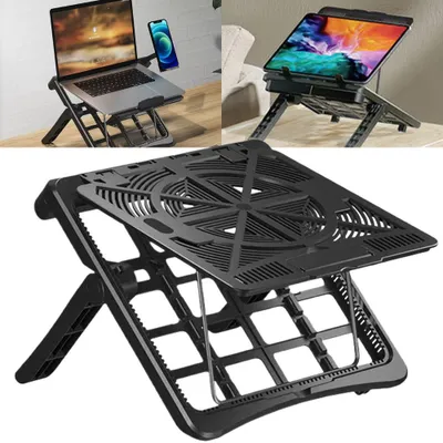 Productafbeelding van Laptopstandaard, inklapbaar, verstelbare laptophouder, draagbare laptophouder, lichtgewicht, veelzijdige bureaustandaard