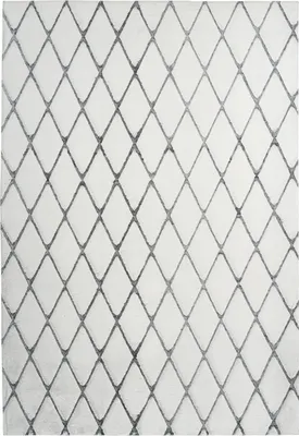 Produktbild von Teppich >Vivica< in Weiß / Anthrazit, 100% Polyester - 230x160cm (LxB)