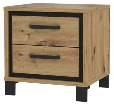 Produktbild von Nachtkommode Trondheim Artisan Eiche/Schwarz Eiche