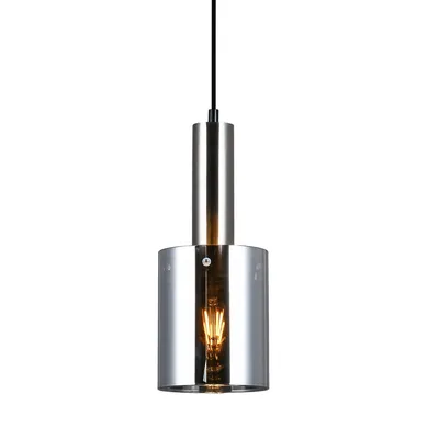 Image de Italux Sardo lampe suspendue moderne en nickel PND-5581-1-SC+SG