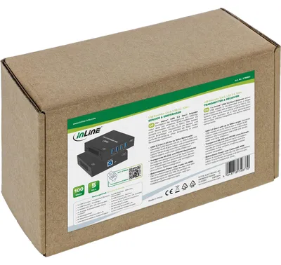 Produktbild von InLine 57886D, 100 m, Kabelgebunden, Schwarz