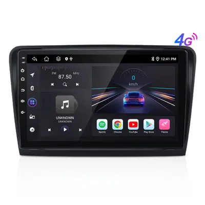 Image de Autoradio Andriod 15 pouces Carplay Andriod pour Skoda Superb 2 3T 2008-2013 GPS Navi WIFI Bluetooth FM RDS SWC DSP 2Din 8 cœurs 4+64 Go 4G LTE USB*2