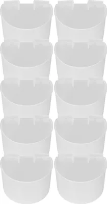 Zdjęcie produktu dla Kubki do karmienia gołębi, plastikowe kubki do karmienia ptaków, kubki do klatek dla ptaków, kubki do zawieszania gołębi, kubki do zawieszania ptaków, karmniki dla ptaków