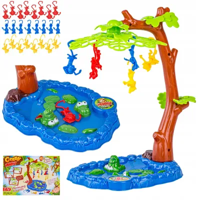 Produktbild von DK Crazy Monkey Geschicklichkeitsspiel Fallende Affen Kinderspiel