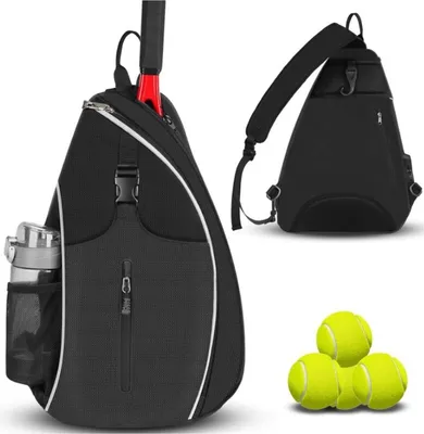 Immagine prodotto di INF Borsa da tennis e badminton impermeabile - Una tracolla Nero