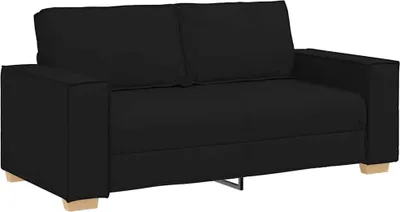 Immagine prodotto di vidaXL Divano a 2 posti Nero 180x78x84 cm Tessuto