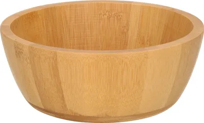 Produktbild von Salatschussel - Bambus - natur - 15 x 16 x 6 cm -Schale