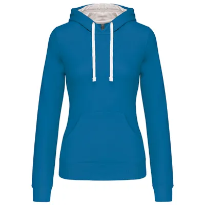 Produktbild von Kariban UNI Hoodie Kapuzenpullover Pullover Sweatshirt Sweatjacke, Größe:2XL, Farbe:Light Royal Blue/White