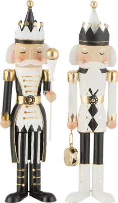 Produktbild von J-Line Nussknacker Eisen Schwarz/Weiß Small 2 Sortiert