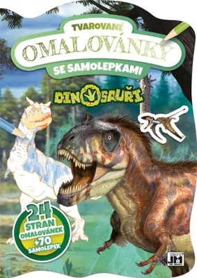 Zdjęcie produktu dla Dinozaury – kolorowanki z naklejkami