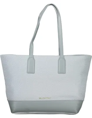 Produktbild von Blaue Schultertasche für Damen mit Reißverschluss und kontrastierenden Details