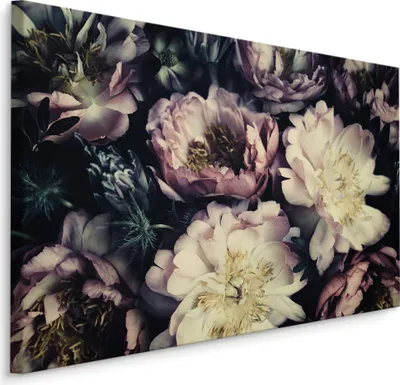 Produktbild von Fabelhafte Canvas LEINWAND BILDER 120x80 cm XXL Kunstdruck Pfingstrosen Blumen Natur