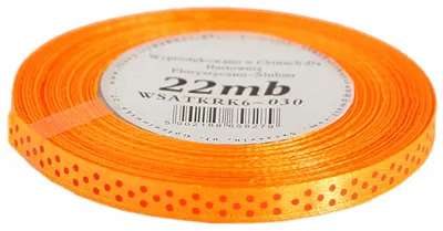 Produktbild von Pogotowie Florystyczne WSATKRK6 Satinband mit bunten Punkten