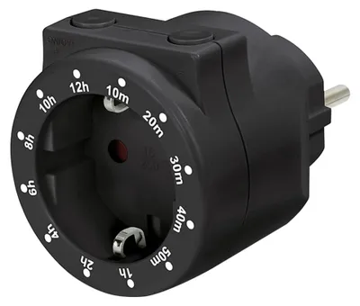 Produktbild von Digitaler Zeitschalter CT4 Countdownfunktion 230V 3500W Schwarz Aufputz